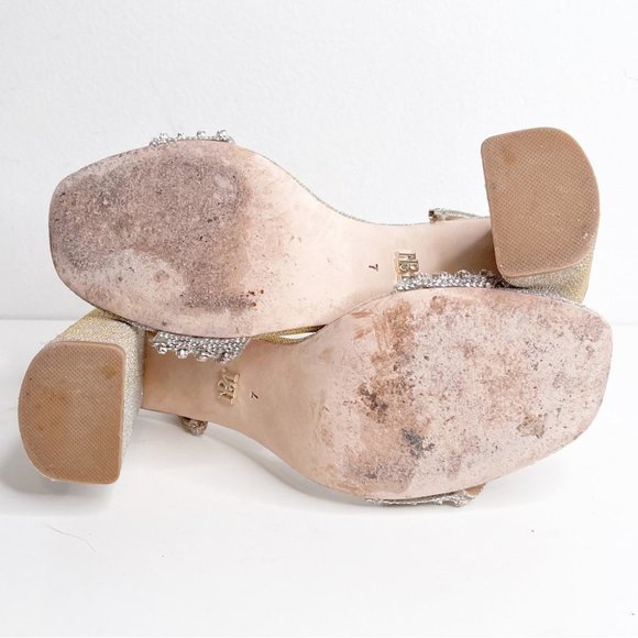 BADGLEY MISCHKA  COLLECTION Becca Sandal in Platino size 7 - Picture 9 of 9